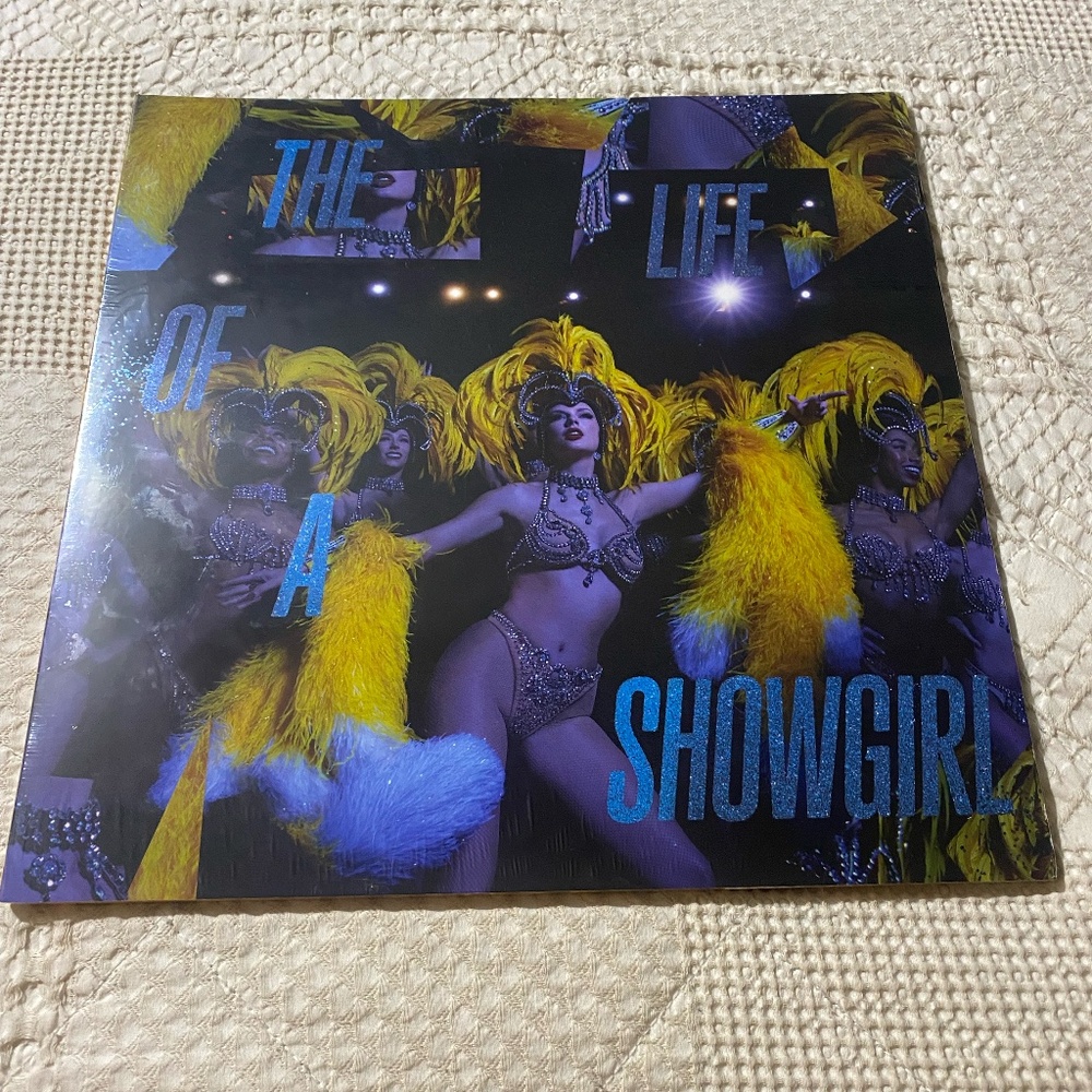 the life of a showgirl limited edition sealed lakeside beach blue sparkle vinyl